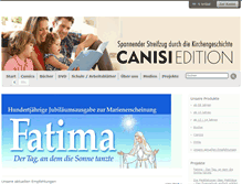 Tablet Screenshot of canisi-edition.com